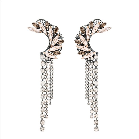 Anton Heunis｜Swaroski crystal-embellished drop earings - Picture 4 of 5